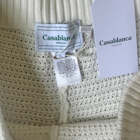 CASABLANCA crocheted Bermuda shorts White (Large) - Picture 3 of 5